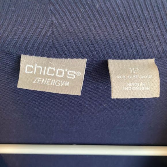Chico's Zenergy Convertible Drape-Front Jacket  1P - Picture 7 of 7